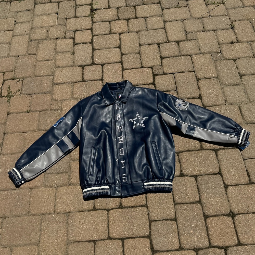 Rare vintage Dallas Cowboy leather letterman jacket